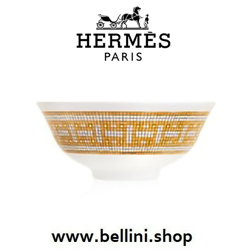 026083P HERMES MOSAIQUE au 24 OR 2 pz SOUP BOWL Ø 11 cm