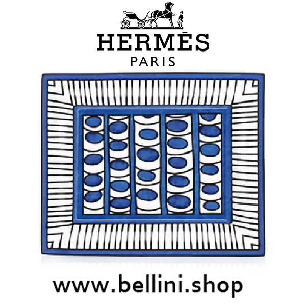 030090P HERMES BLEUS D'AILLEURS VUOTATASCHE 21x17 cm - CHANGE TRAY