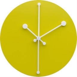 orologio da parete giallo alessi in resina