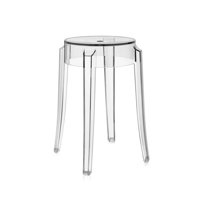 kartell charles ghost philippe starck h 46 trasparente cristallo