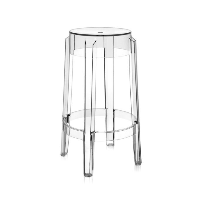 kartell charles ghost philippe starck h 65 trasparente cristallo