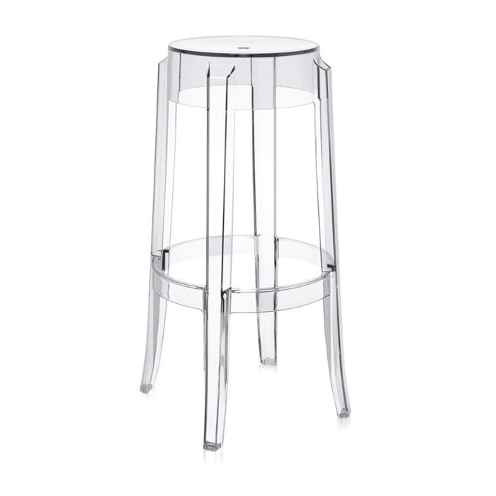 kartell charles ghost philippe starck h 75 trasparente cristallo