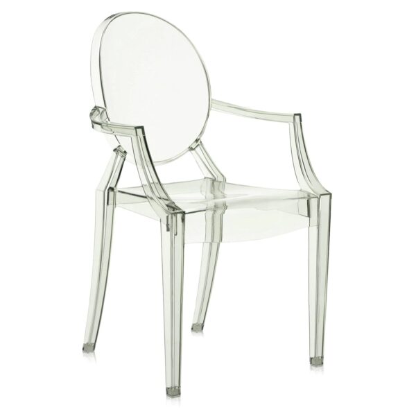 kartell luis ghost verde trasparente di philippe starck