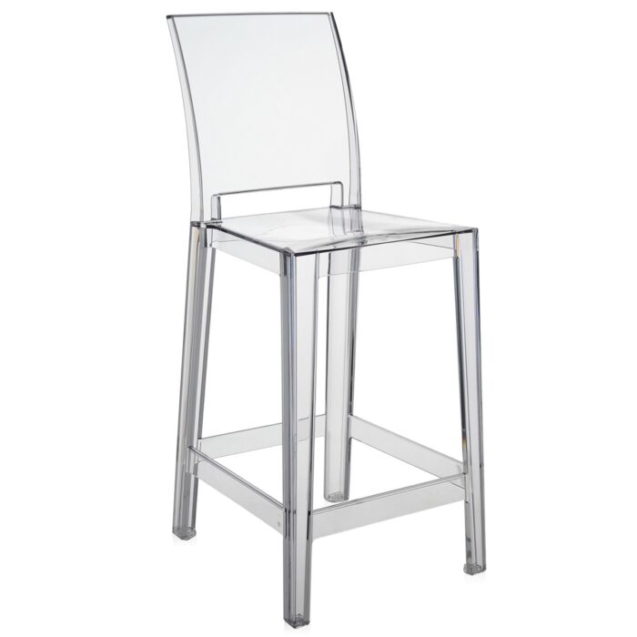 kartell one more please sgabello trasparente cristallo