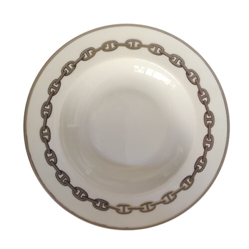 HERMES CHAINE D'ANCRE PIATTO FONDO SOUP PLATE 004113P