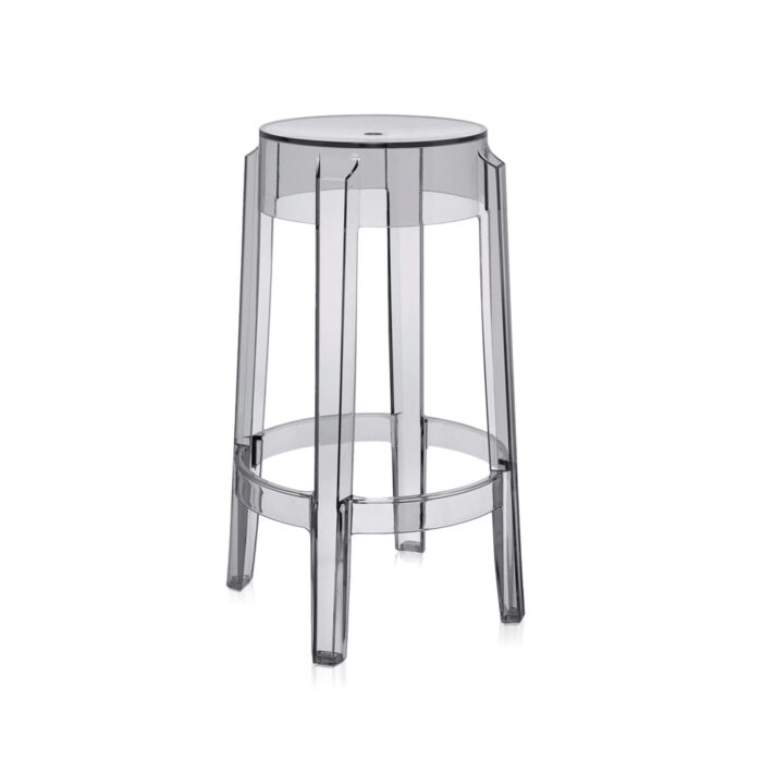 kartell charles ghost philippe starck h 65 trasparente fumè