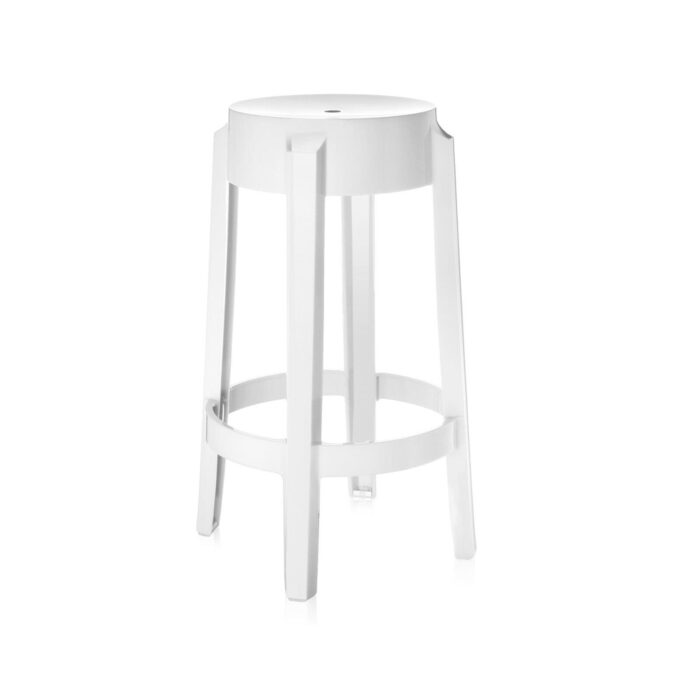 kartell charles ghost philippe starck h 65 bianco lucido