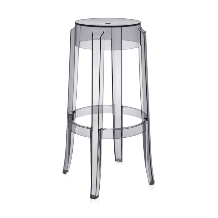 kartell charles ghost philippe starck h 75 trasparente fumè