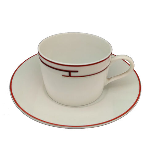 HERMES Rythme Rouge Tea Cup Tazze Te'