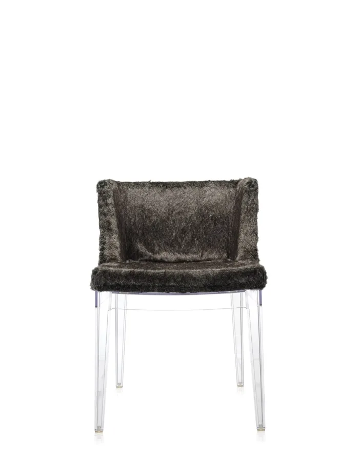 KARTELL MADEMOISELLE KRAVITZ 0419307 Eco-Pelliccia Tessuto Python/Trasparente Design Philippe Starck