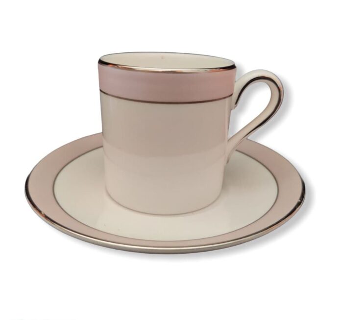 tazzina da caffè bone china piattino vera wang pink duchesse fuori produzione wedgwood