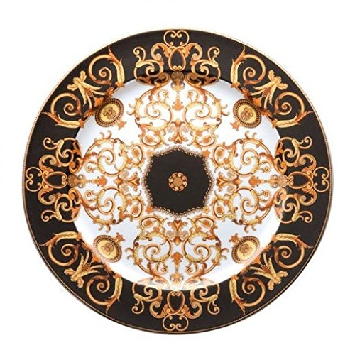 versace barocco piatto parete porcellana 30 cm