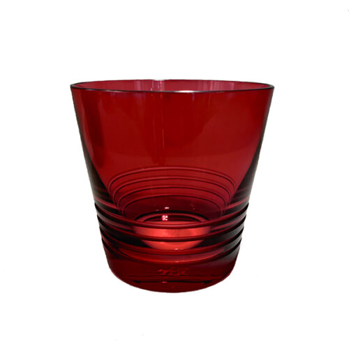 HERMES France Rare Cristal Attelage Bicchiere Rosso Tumbler Red