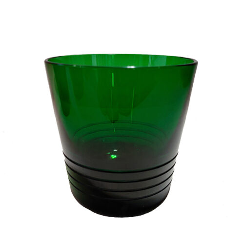 HERMES France Rare Cristal Attelage Bicchiere Verde Tumbler Green