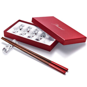 cristallo swing portabacchette crystal baccarat chopsticks holder x5
