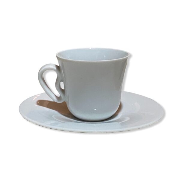 alessi tazza caffe e piattino porcellana bianca KU fuori produzione