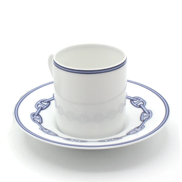 CHAINE D'ANCRE BLUE Coffe Cup and Saucer
