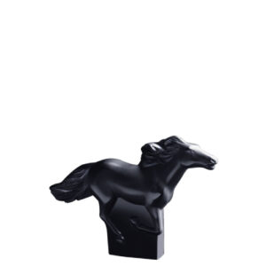 lalique scultura cavallo cristallo nero