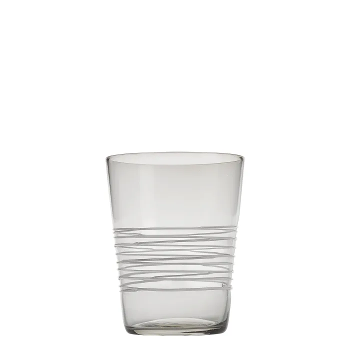 Zafferano Filante FL00109 Tumbler Vetro colorato Grigio (6 Pz)