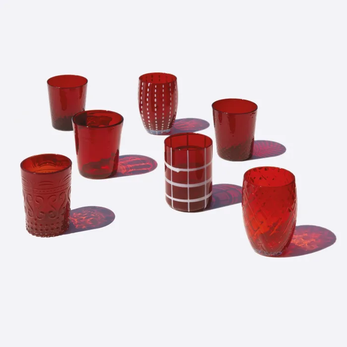 Zafferano Melting Pot MP00111 Conf. 6 Tumbler monocolore assortiti Rosso