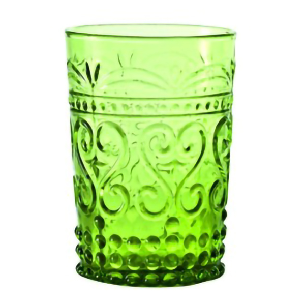 piatti in vetro provenzale verde mela set 6 pezzi - Bellini Shop