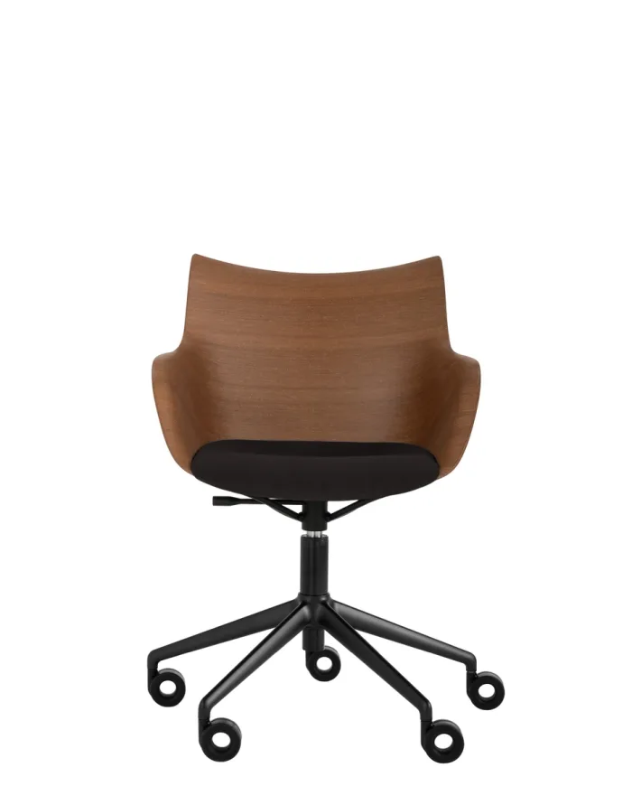 KARTELL Q/WOOD BASIC VENEER 05929S1 Legno Scuro/Nero/Nero Design Philippe Starck