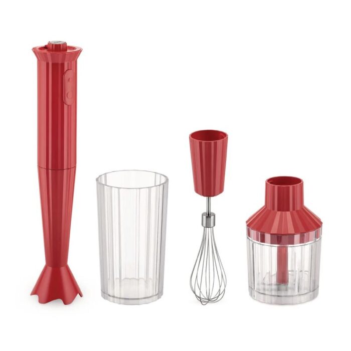 ALESSI MDL10S R Plissè Frullatore a immersione rosso.