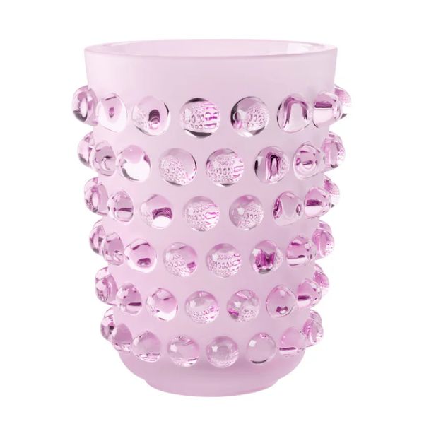 10801600 EDIZIONE LIMITATA E NUMERATA  VASO MOSSI XXL CRISTALLO ROSA LUSTRO