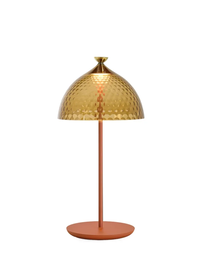 KARTELL PUMO LAMP G9500 Lampada da tavolo Ambra Mattone Design Fabio Novembre