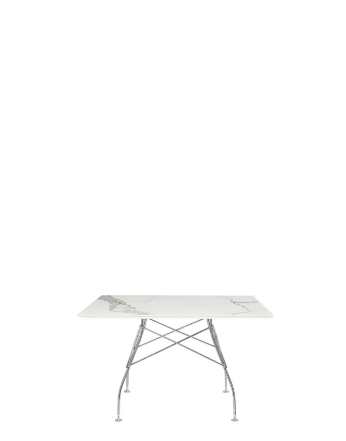 KARTELL GLOSSY 4590 Tavolo Quadrato 118x118cm Bianco Design Antonio Citterio con Oliver Löw