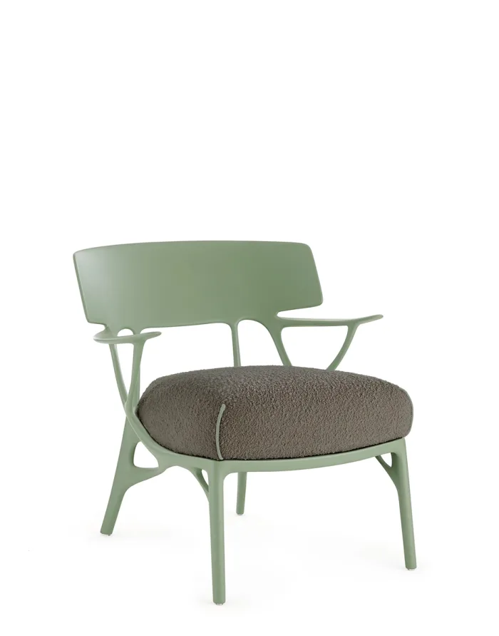 A.I. LOUNGE BOUCLE 5904 Poltrona Grigio/Verde Design Philippe Starck