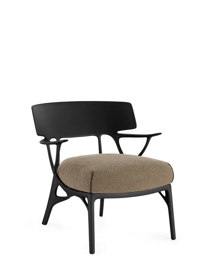 A.I. LOUNGE BOUCLE 5904 Poltrona Tortora/Nero Design Philippe Starck