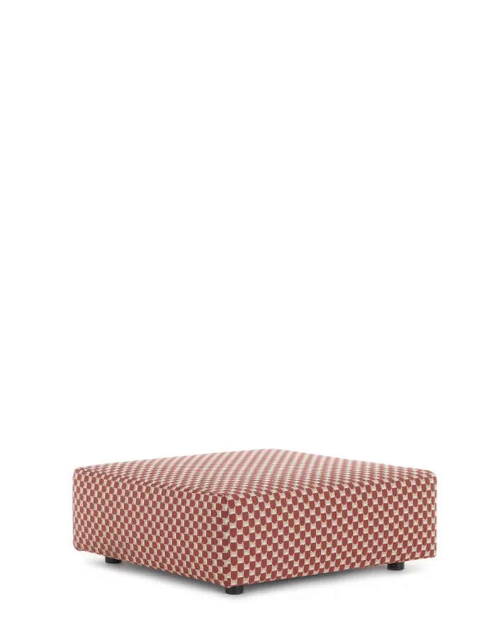 KARTELL PLASTICS OUTDOOR 6293 Pouf Tessuto New Dyed Fiber Ruggine Design Piero Lissoni