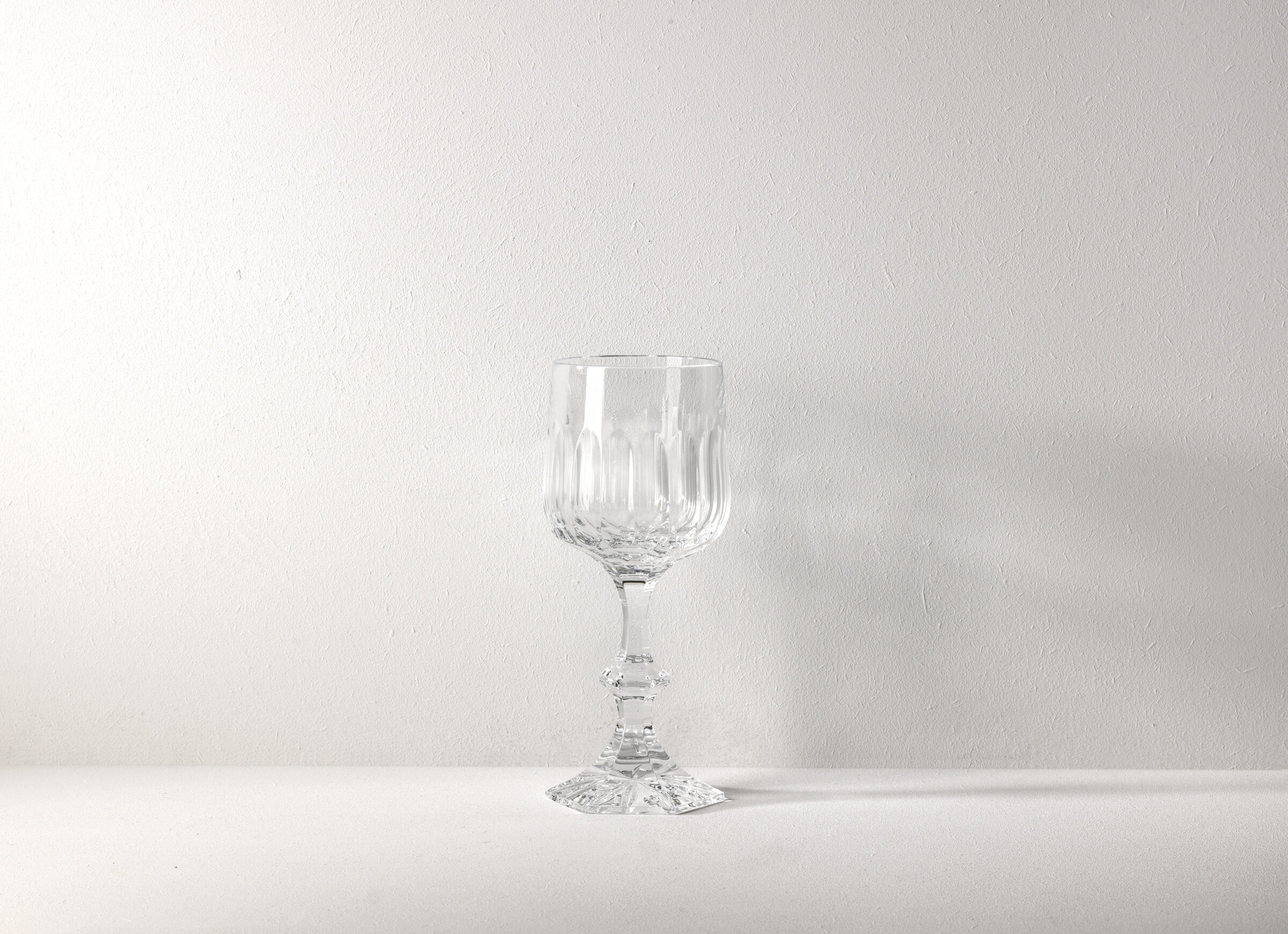 GRANDUCA Calice vino in cristallo molato h cm 18.5 cc 250, confezione 2 pezzi