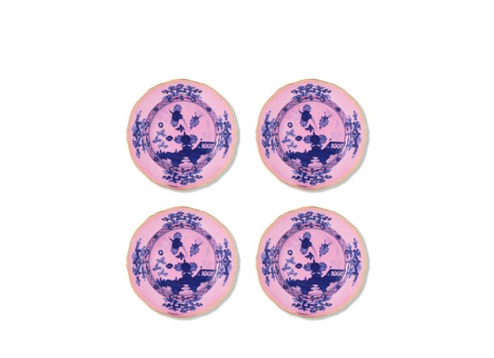 RICHARD GINORI ORIENTE ITALIANO Set 4 Piatti dessert Oriente Italiano Azalea forma Antico Doccia