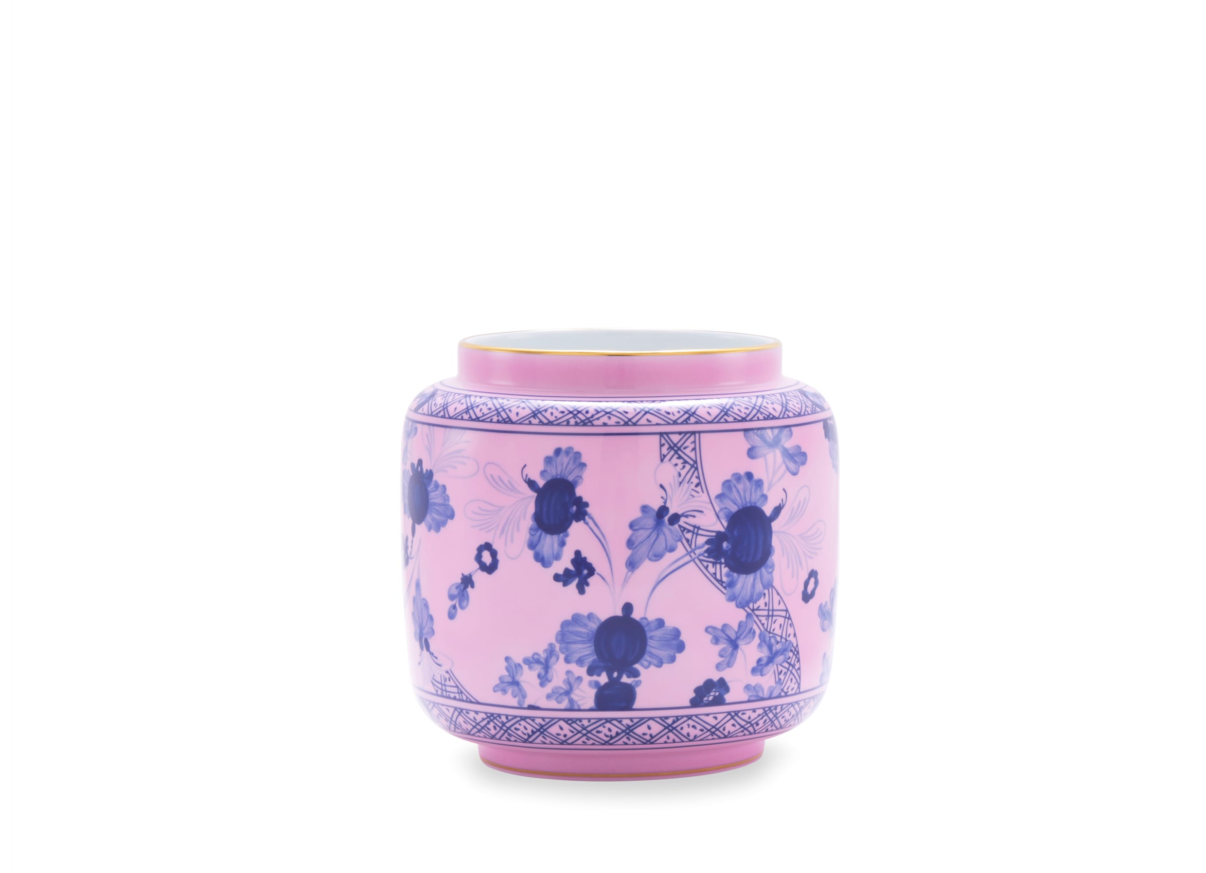 RICHARD GINORI ORIENTE ITALIANO Vaso Porta Candela Oriente Italiano Azalea 18 cm forma Antico Doccia