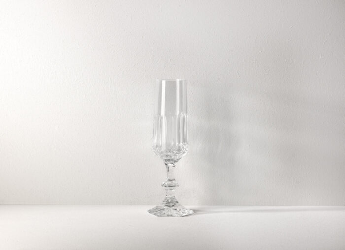 GRANDUCA Calice flute in cristallo molato h cm 21 cc 180, confezione 2 pezzi