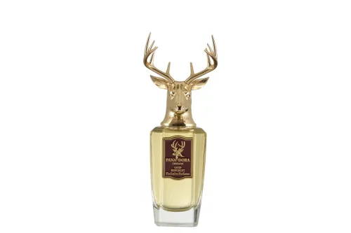 Flacone di PANA DORA Oud Republic, profumo di lusso con note orientali.