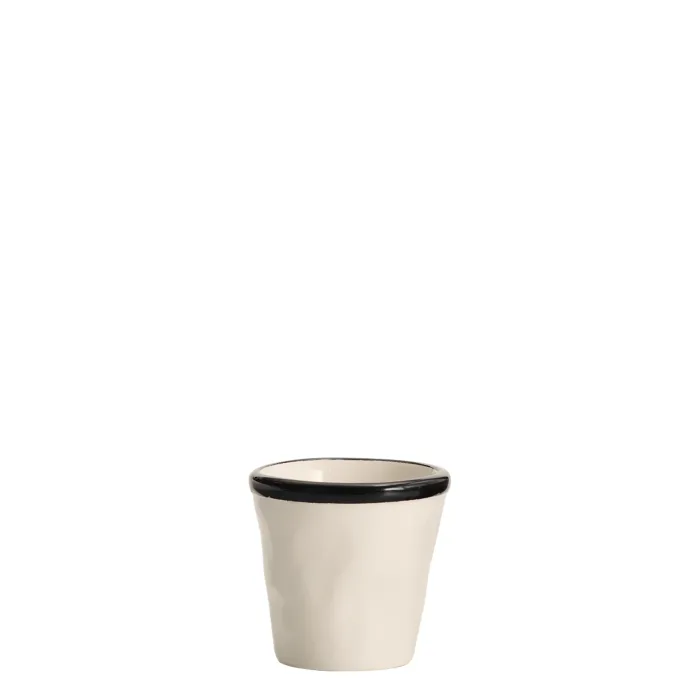 Zafferano Lido Rim B&W0005 Bicchierini Nero (6 Pz)