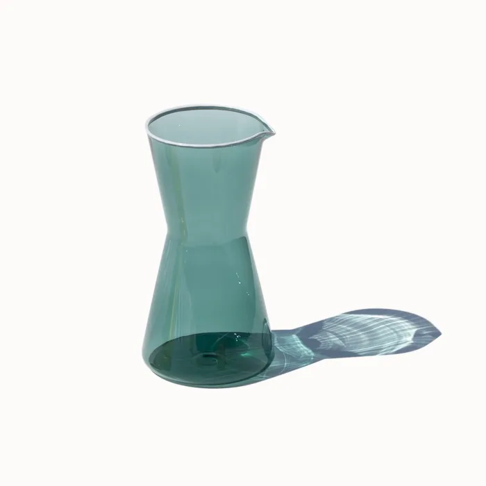 Zafferano Classy CLS0612 Caraffa Vetro colorato Verde lago - immagine 2