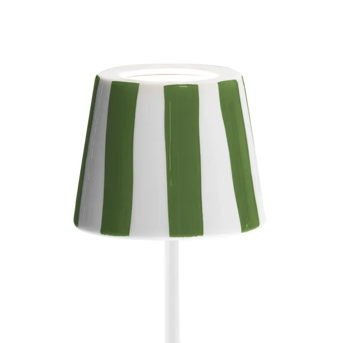 Zafferano Poldina LD035000 Cover in ceramica Righe verdi