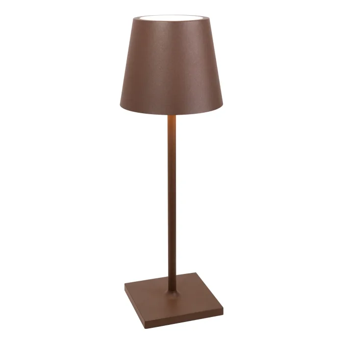 Zafferano Poldina LD0395R3 L Desk Lampada da tavolo Corten
