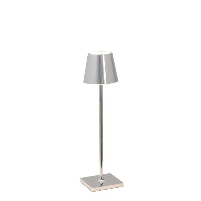 Zafferano Poldina LD0490C3 Micro Lampada da tavolo Cromo lucido