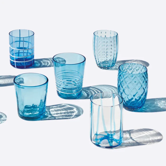 Zafferano Melting Pot MP00103 Conf. 6 Tumbler monocolore assortiti Acquamarina