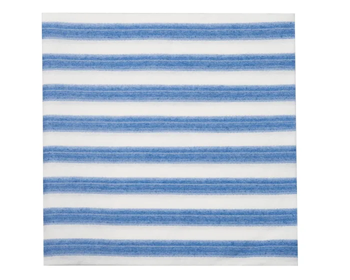 Zafferano Lido Righe NPQ4001 Tovagliolo 40x40cm Azzurro (12 Pz)