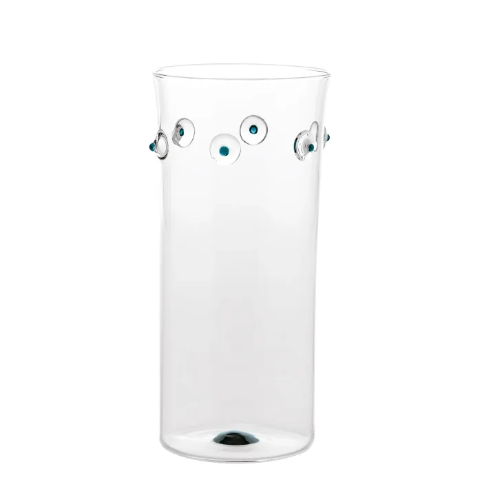 Zafferano Patèa PAT1007 Vaso cilindro Vetro colorato Blu