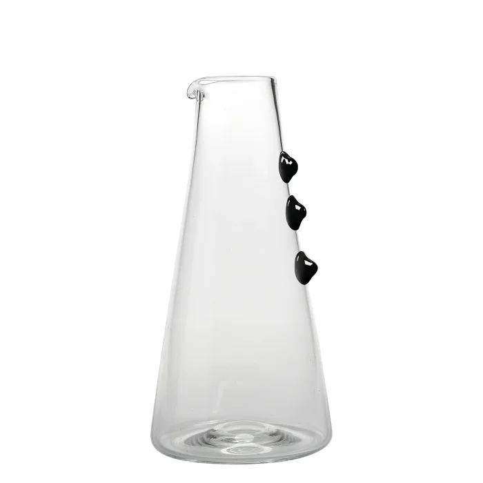 Zafferano Petoni PT00702 Caraffa Vetro colorato Nero