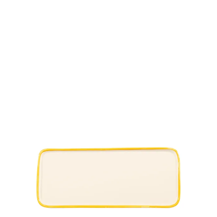 Zafferano Lido Rim RIM0404 Piatto Rettangolare Giallo (2 Pz)