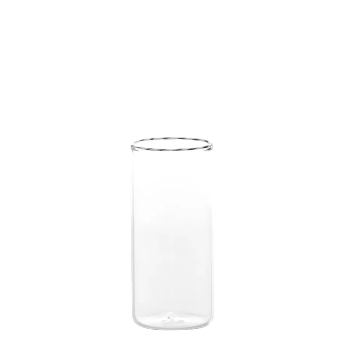 Zafferano Intrecci RT00202 Highball Vetro colorato Bianco-Nero (6 Pz)