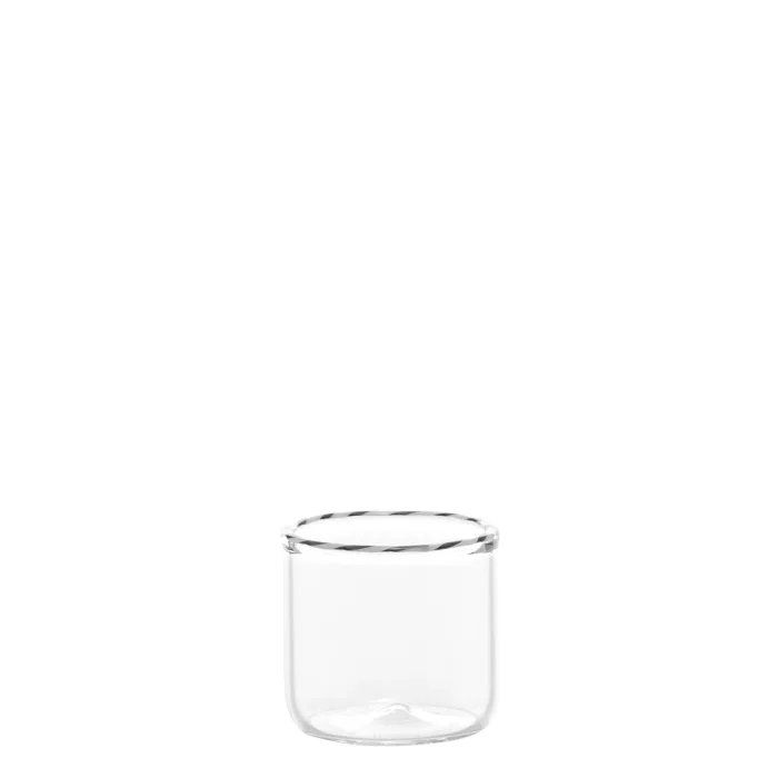 Zafferano Intrecci RT00302 Tumbler Junior Vetro colorato Bianco-Nero (6 Pz)
